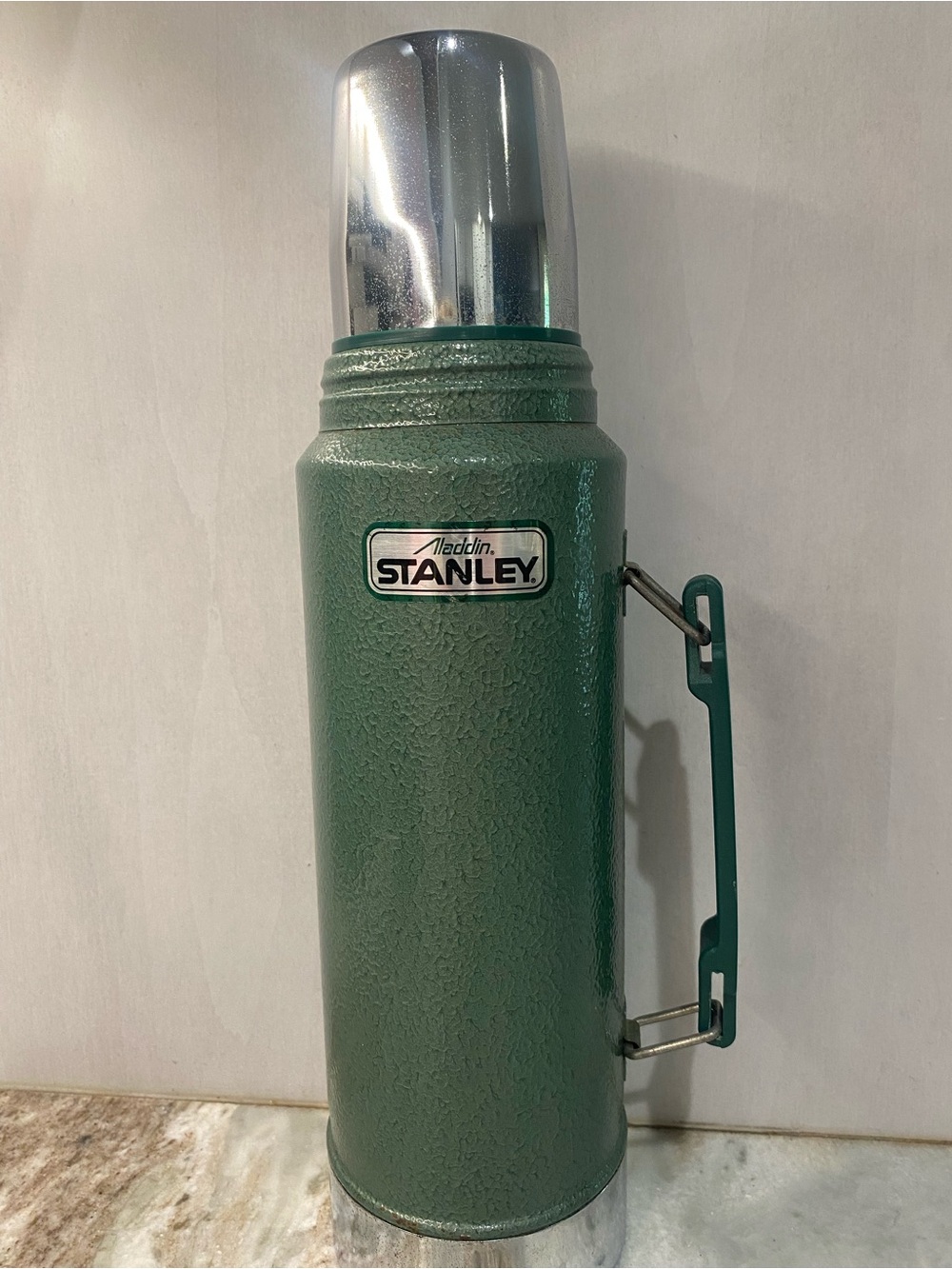 Vintage 1994 Aladdin Stanley Green Thermos 1 Qt USA Made A-944DH